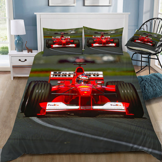 Ferrari F1 Race Car Doona / Duvet Cover and 2 Pillow Slips