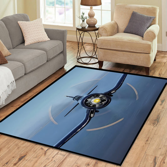 F4-U Corsair In Flight Rectangle Rug