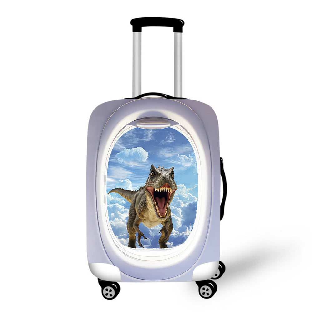 Funny Dinosaur seen from the Plane Window Luggage / Suitcase Covers