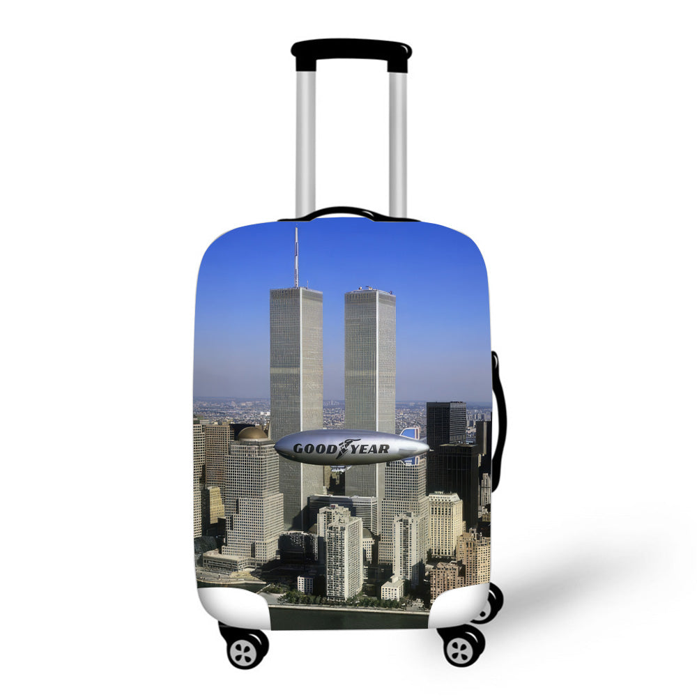 Goodyear Blimp & Twin Towers New York Luggage / Suitcase Covers