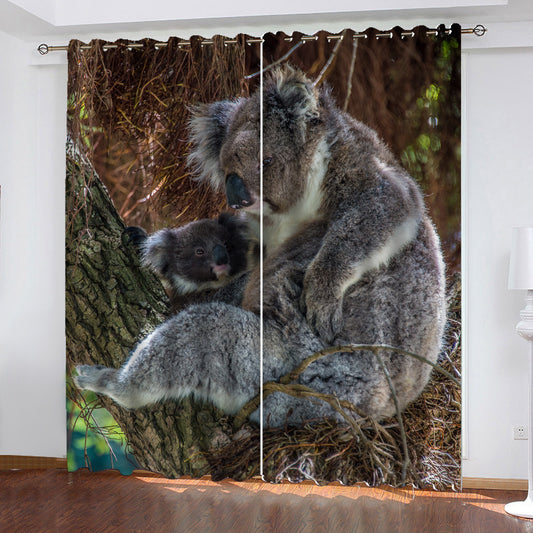 Koala and Joey Window Curtains