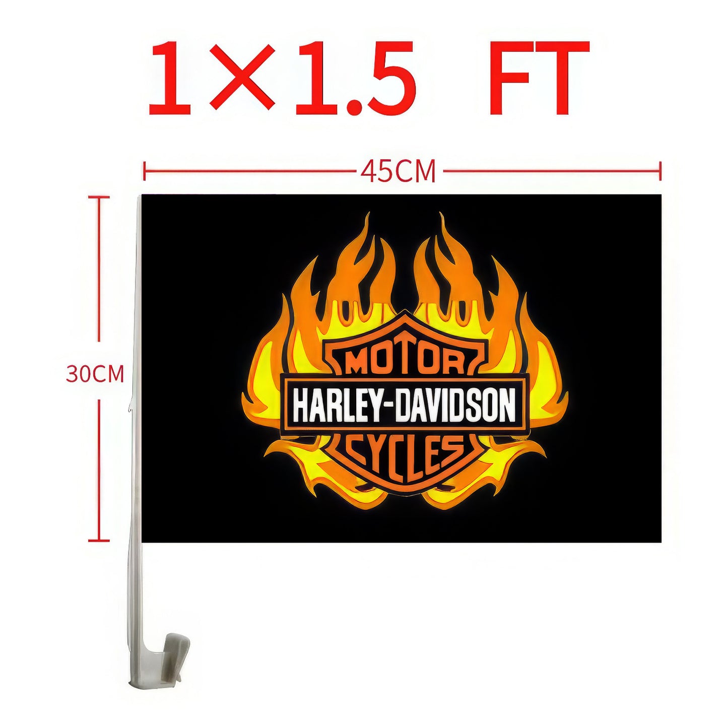 Harley Davidson Car Window Flag