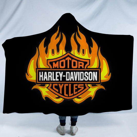 Harley Davidson Hooded Blanket