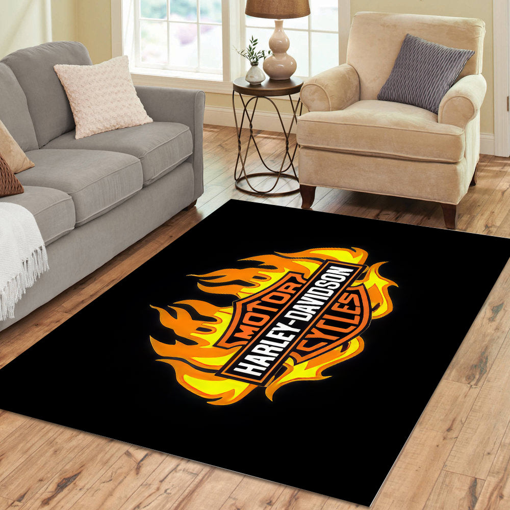 Harley Davidson Rectangle Rug