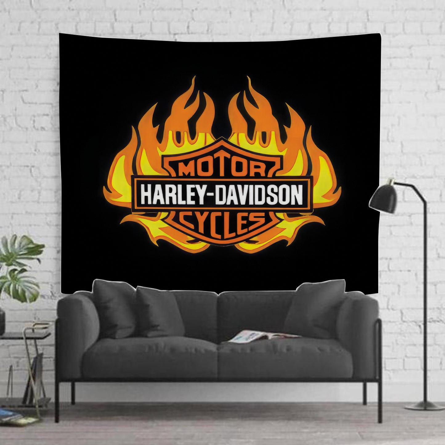 Harley Davidson Racing Tapestry