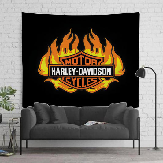 Harley Davidson Racing Tapestry