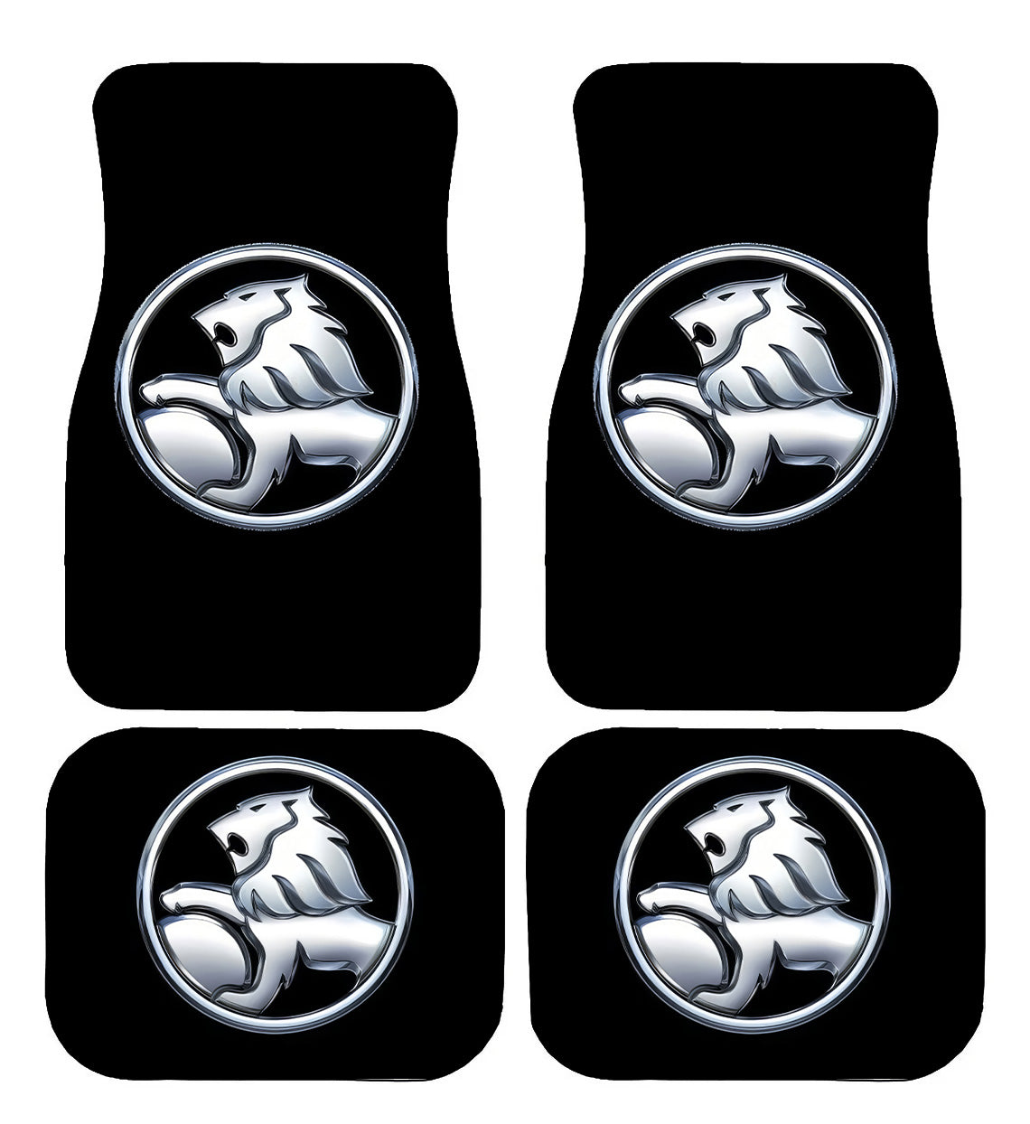 Holden Black & Silver Car Floor Mats
