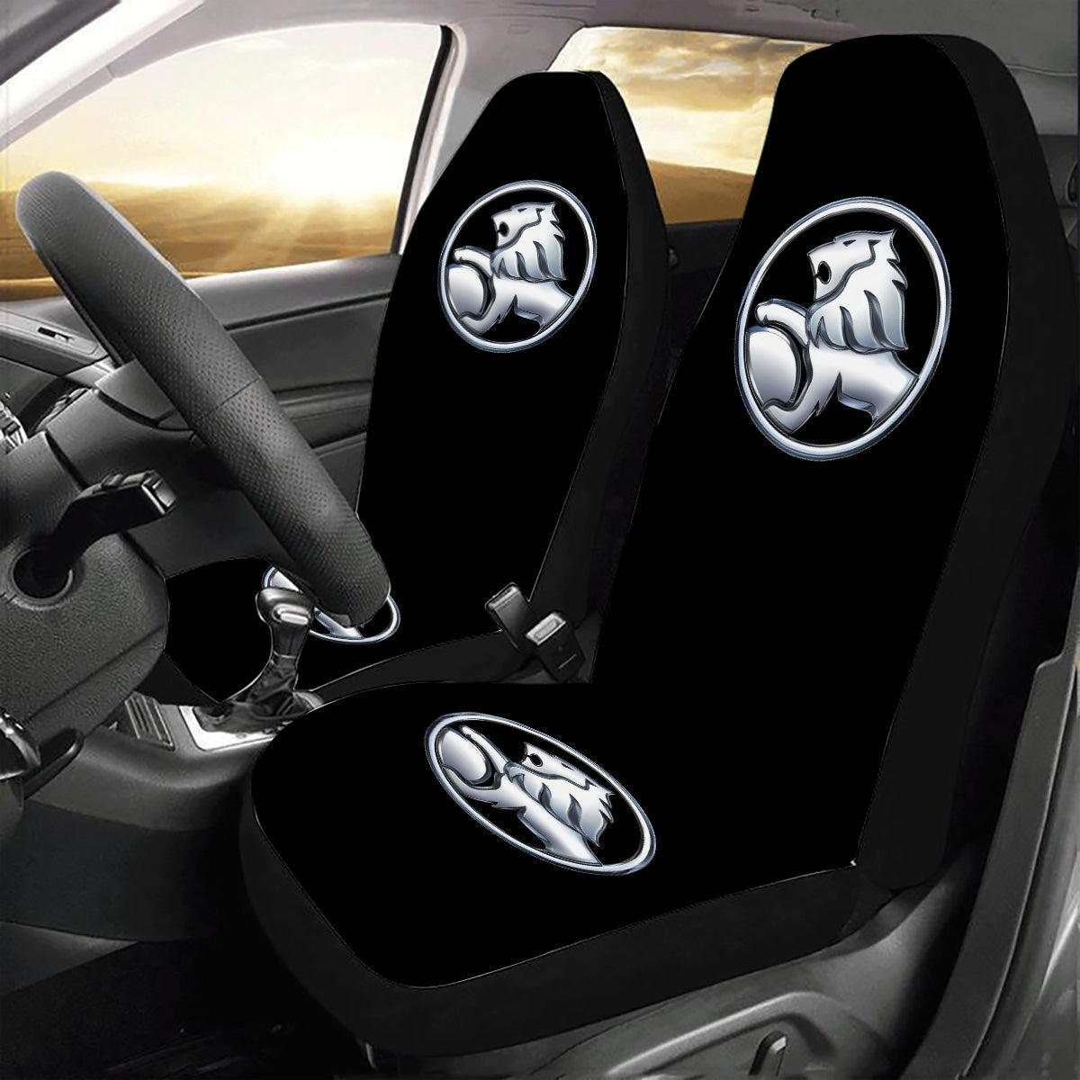 Holden Silver and Black Car Seat Covers