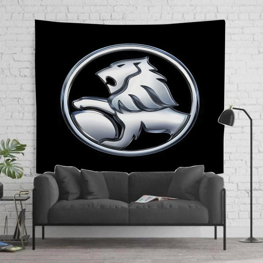 Holden Supercars Racing Black & Silver Logo Tapestry
