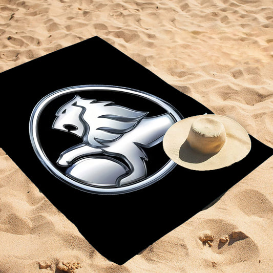 Holden Black & Silver Logo Beach / Bath Towel