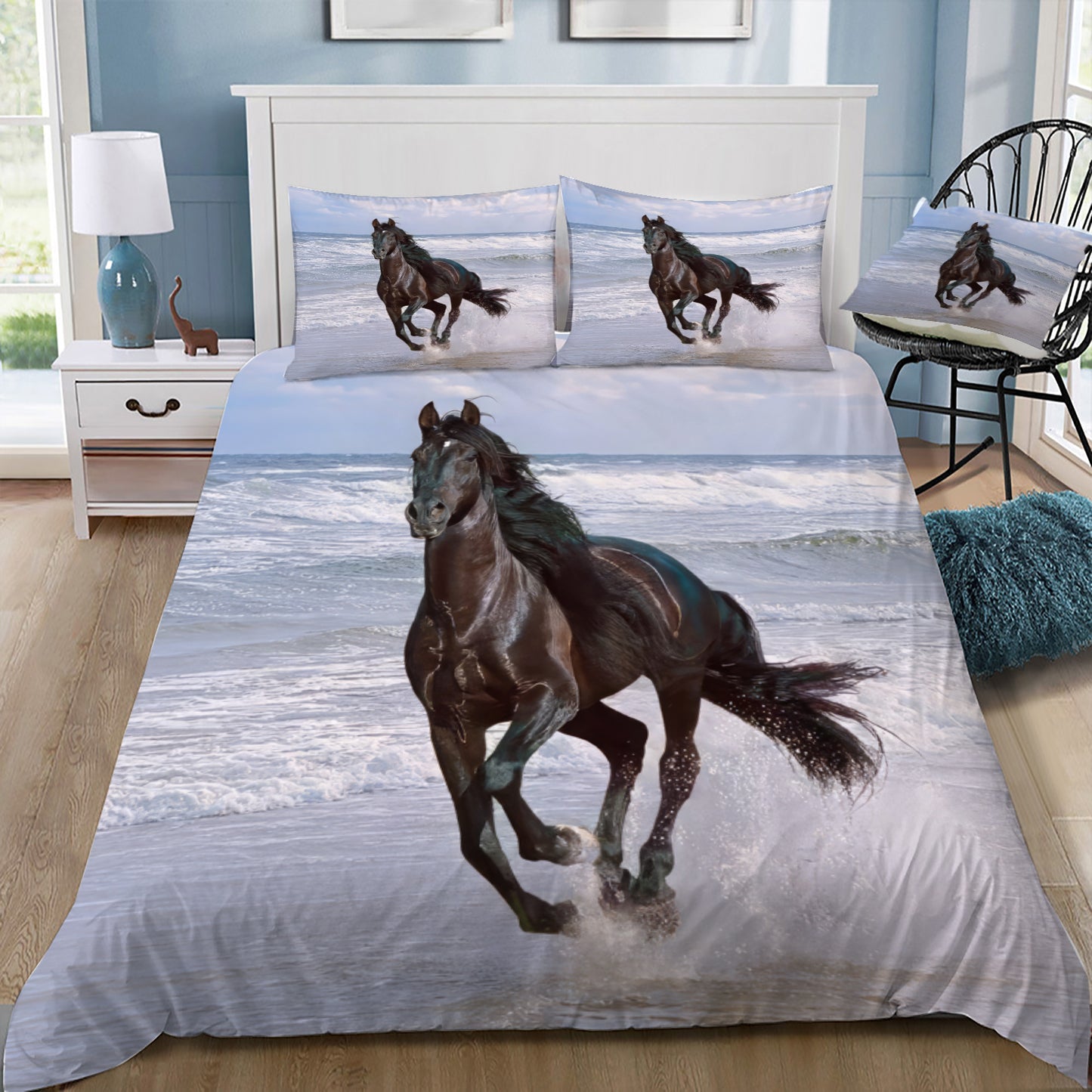 Horse Running Doona / Duvet Cover and 2 Pillow Slips