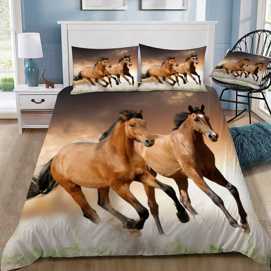 Horses Running Doona / Duvet Cover and 2 Pillow Slips