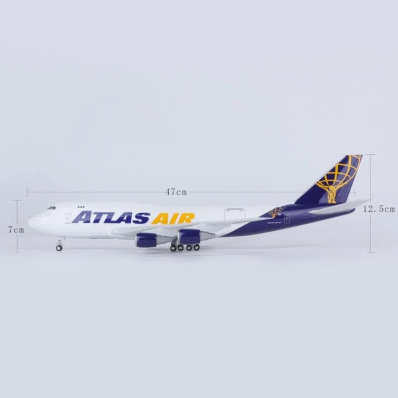 Atlas Air Boeing 747-400 Freighter 47cm 1/160 Non LED Model Plane