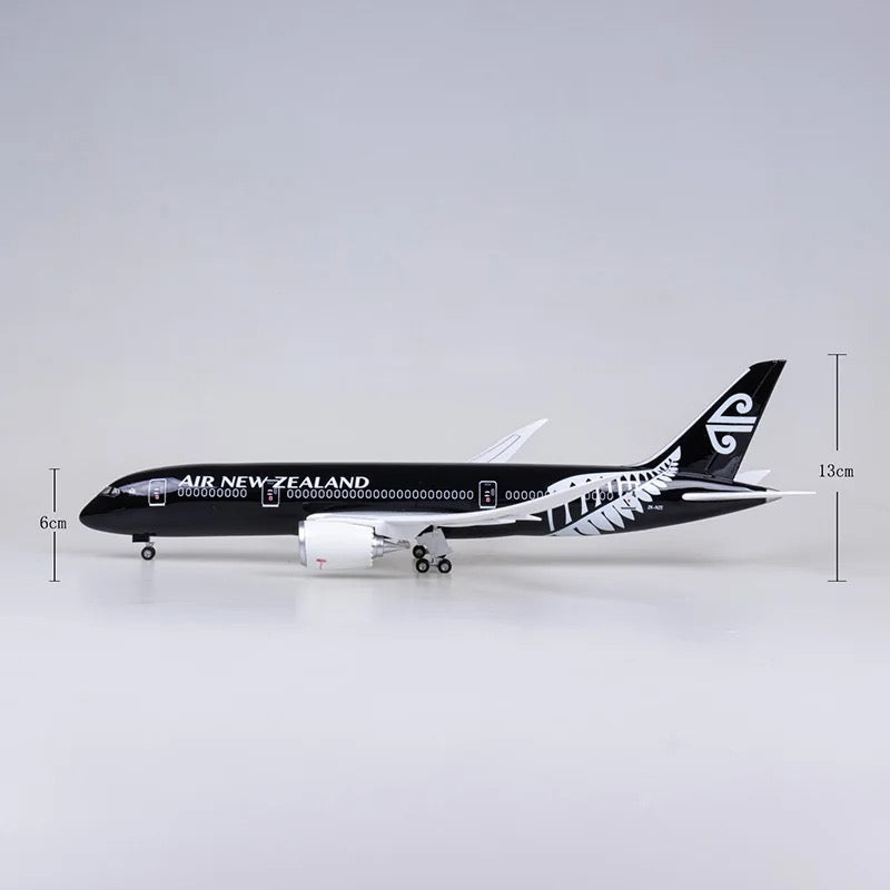 Air New Zealand 787-9 All Black Livery 47cm 1/160 LED & Non LED Model Plane