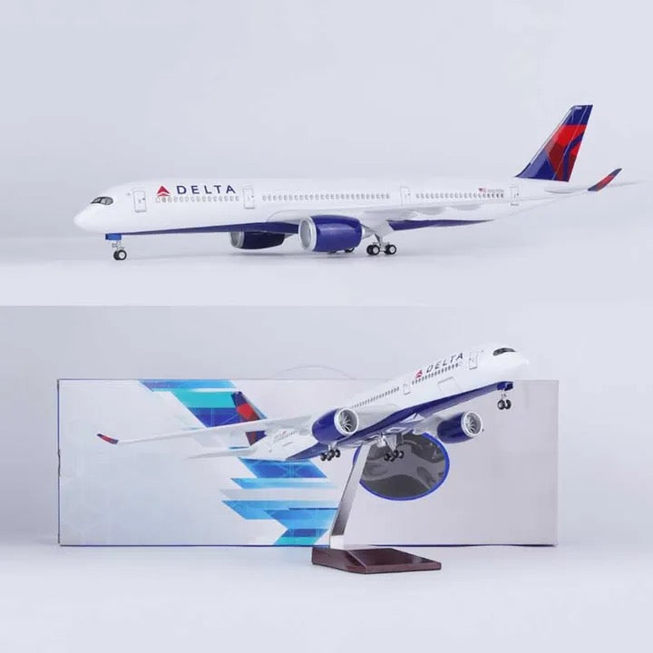 Delta Airlines Airbus A350 47cm 1/160 LED & Non LED Model Plane