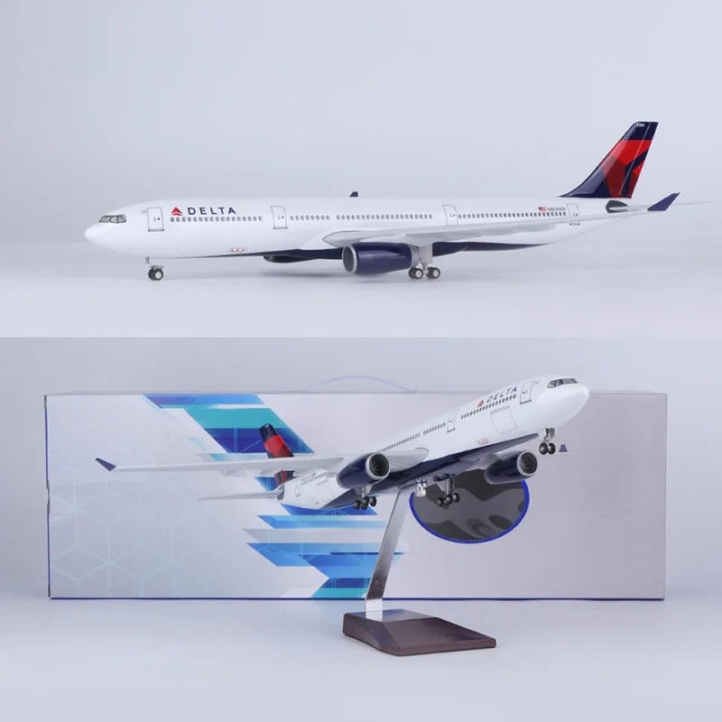 Delta Airlines Airbus A330 47cm 1/160 LED & Non LED Model Plane