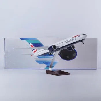 47cm 1/160 LED & Non LED British Airways Boeing 777 Model Plane