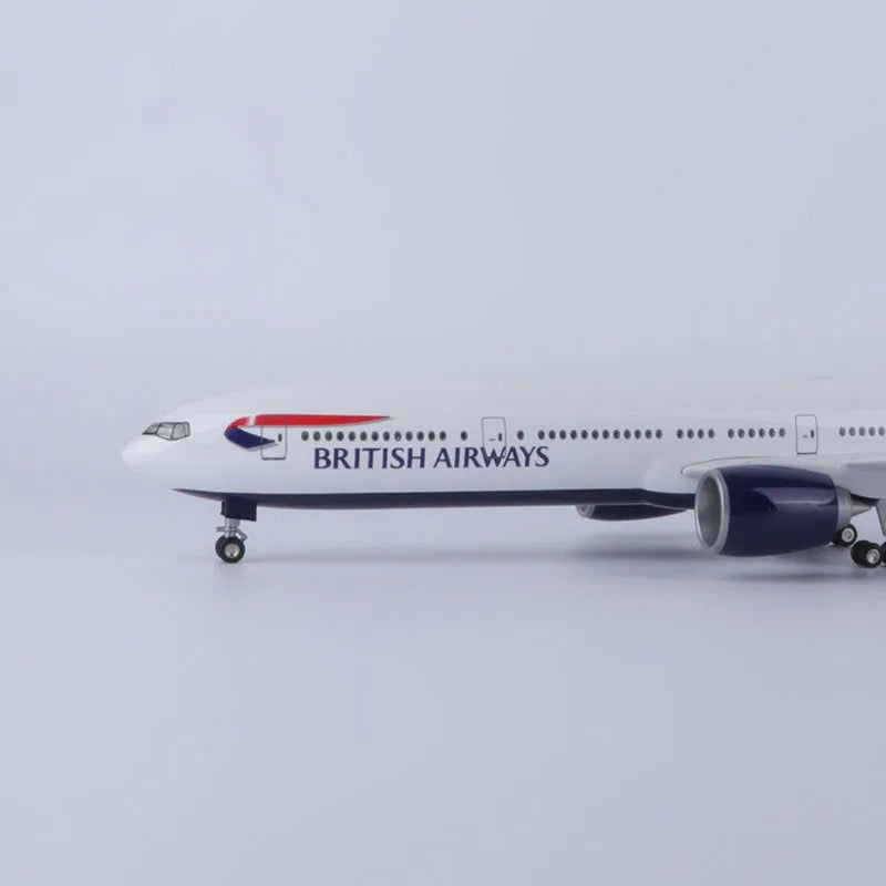 47cm 1/160 LED & Non LED British Airways Boeing 777 Model Plane