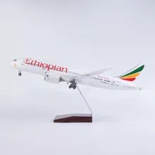 Ethiopian Airlines Boeing 787 47cm 1/160 LED & Non LED Model Plane