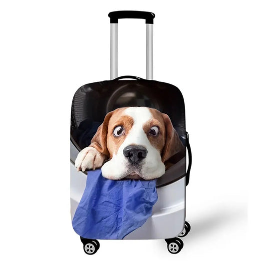 Cross Eyed Puppy Luggage / Suitcase Covers