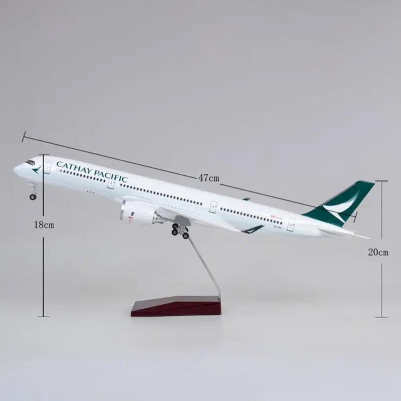 Cathay Pacific Airbus A350 47cm 1/160 LED & Non LED Model Plane