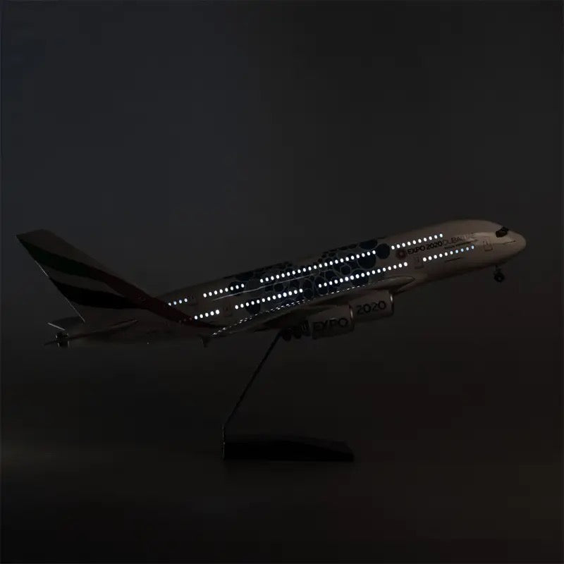 Emirates Blue Bubble Airbus A380 47cm 1/160 LED & Non LED Model Plane