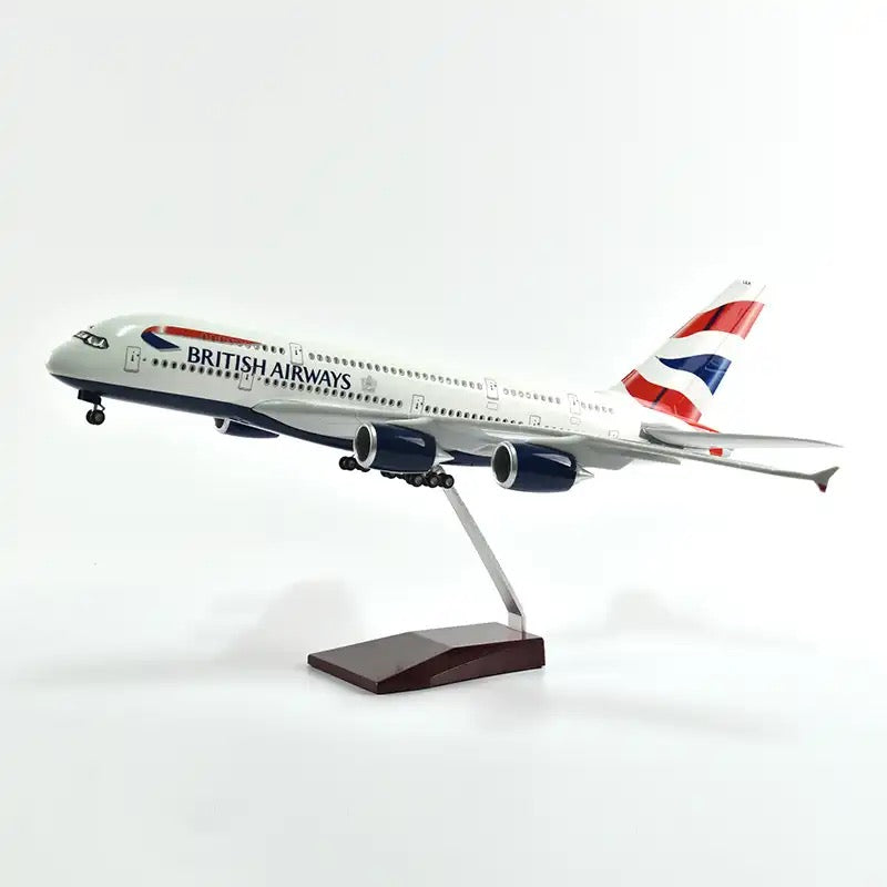 British Airways Airbus A380 47cm 1/160 LED & Non LED Model Plane