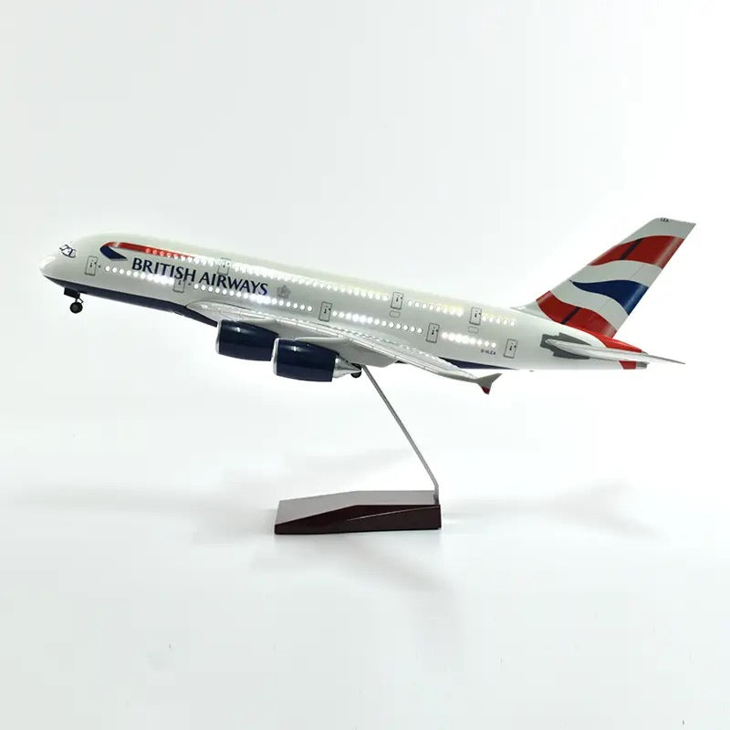 British Airways Airbus A380 47cm 1/160 LED & Non LED Model Plane
