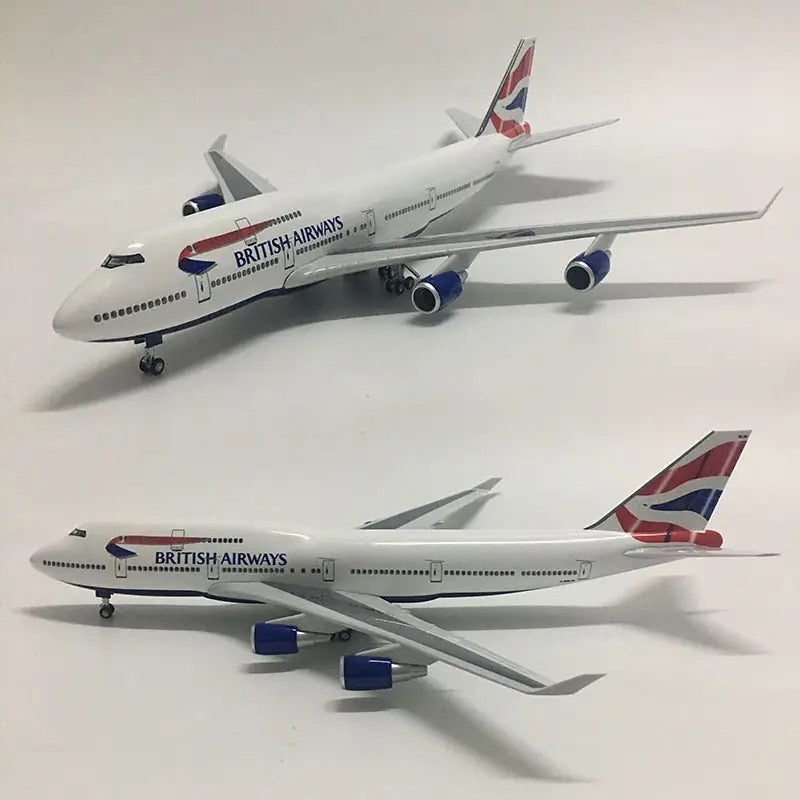 British Airways Boeing 747-400 47cm 1/160 LED & Non LED Model Plane
