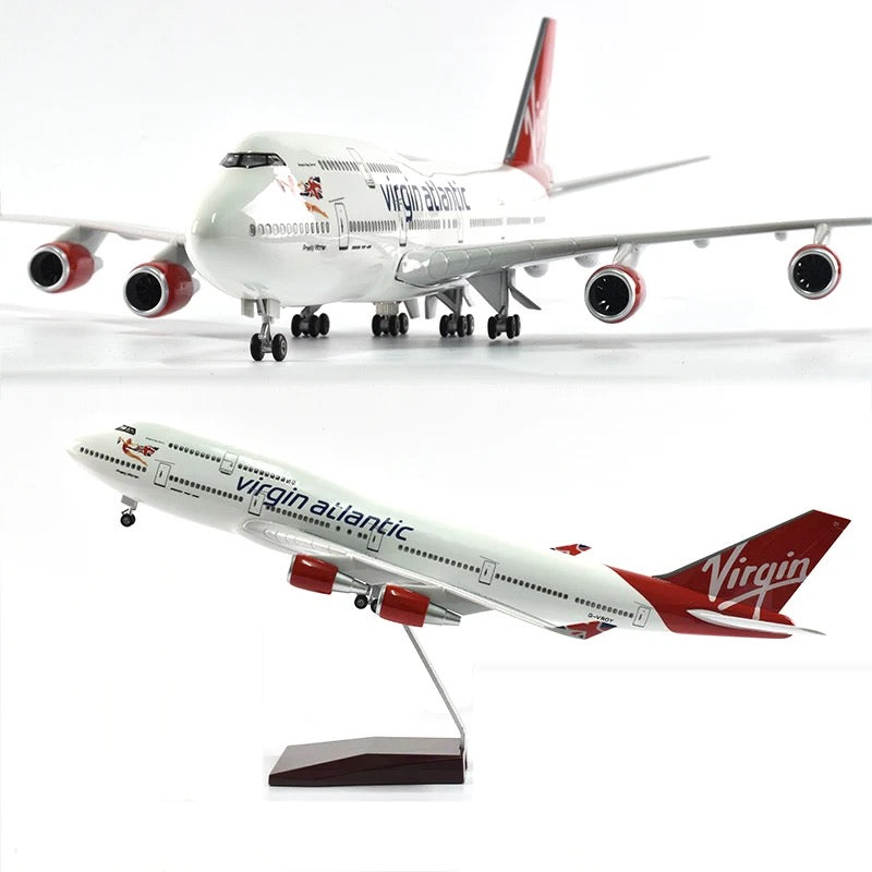 Virgin Atlantic Airways Boeing 747-400 47cm 1/160 LED & Non LED Model Plane