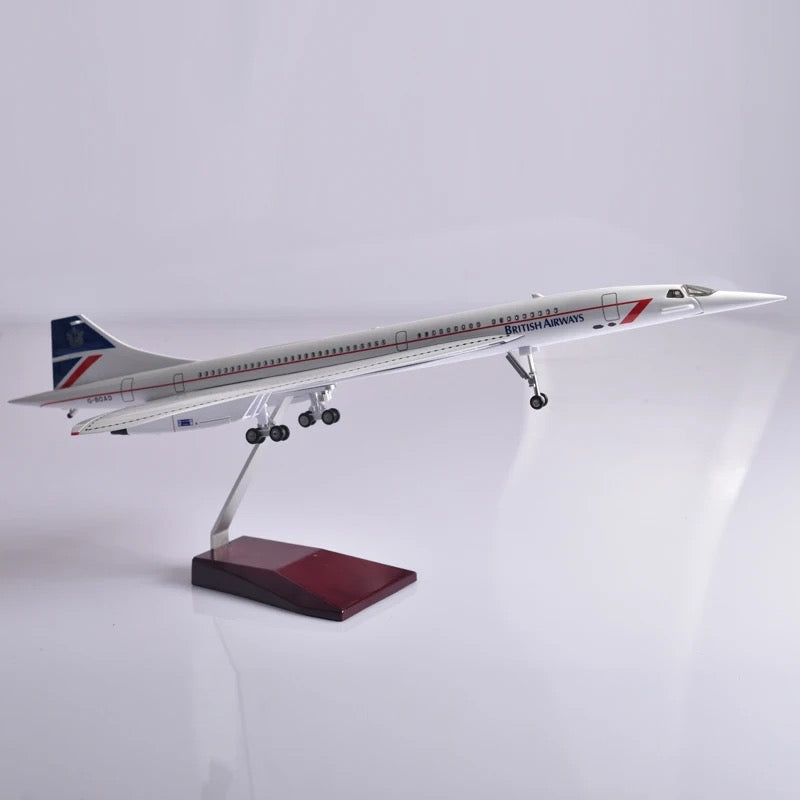 Singapore / British Airways Concorde 47cm 1/160 LED & Non LED Model Plane