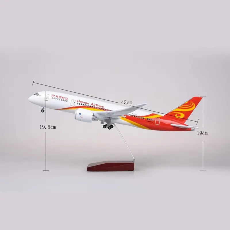 Hainan Airlines Boeing 787 47cm 1/160 LED & Non LED Model Plane
