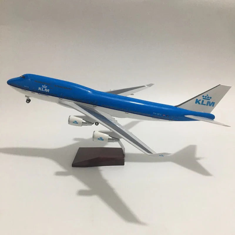 47cm 1/160 LED & Non LED KLM Airways Boeing 747-400 Model Plane