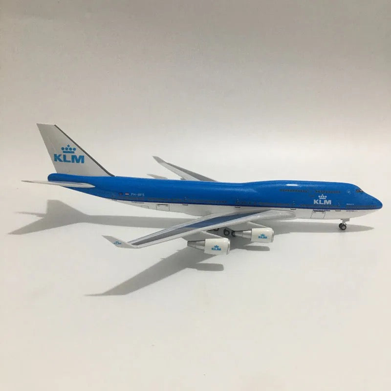 47cm 1/160 LED & Non LED KLM Airways Boeing 747-400 Model Plane