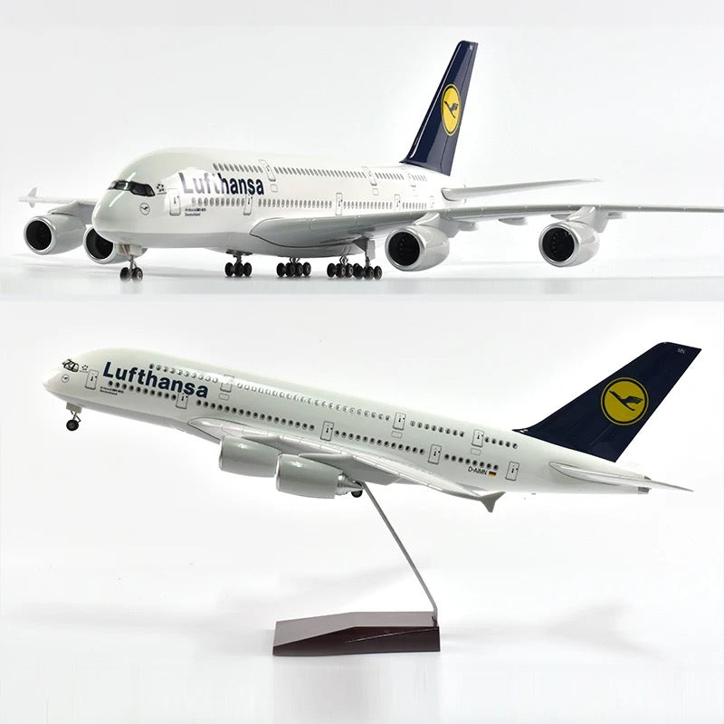 Lufthansa Airbus A380 47cm 1/160 LED & Non LED Model Plane