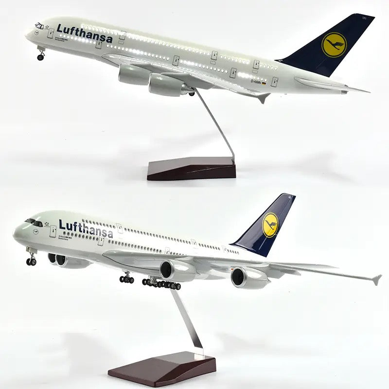 Lufthansa Airbus A380 47cm 1/160 LED & Non LED Model Plane