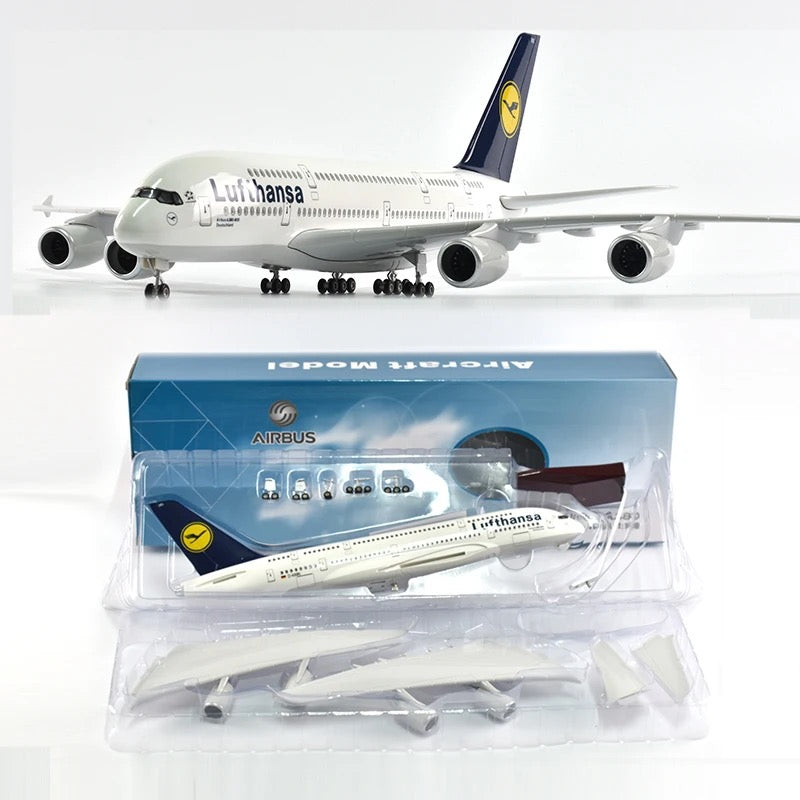 Lufthansa Airbus A380 47cm 1/160 LED & Non LED Model Plane
