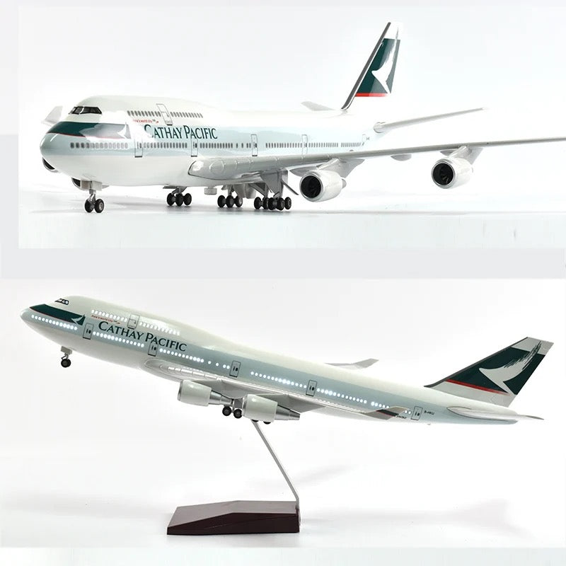 Cathay Pacific Boeing 747 47cm 1/160 LED & Non LED Model Plane