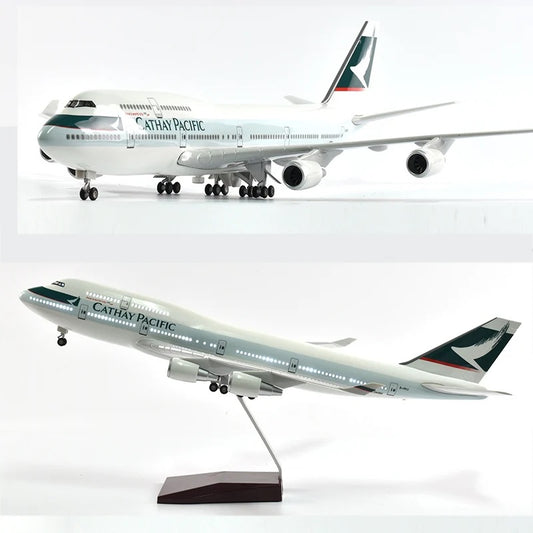 Cathay Pacific Boeing 747 47cm 1/160 LED & Non LED Model Plane