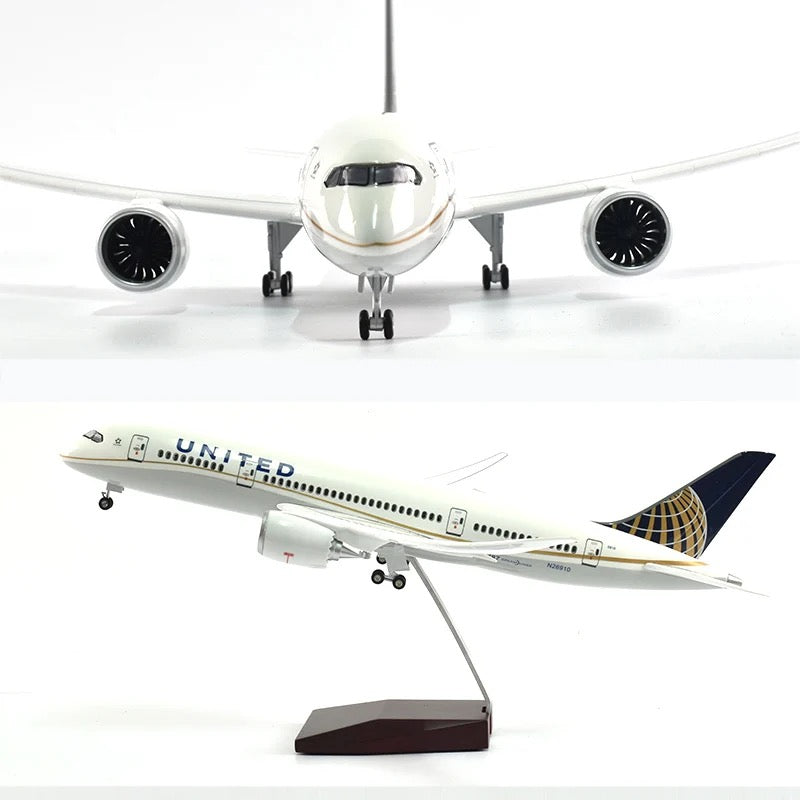United Airlines Boeing 787-9 47cm 1/160 LED & Non LED Model Plane