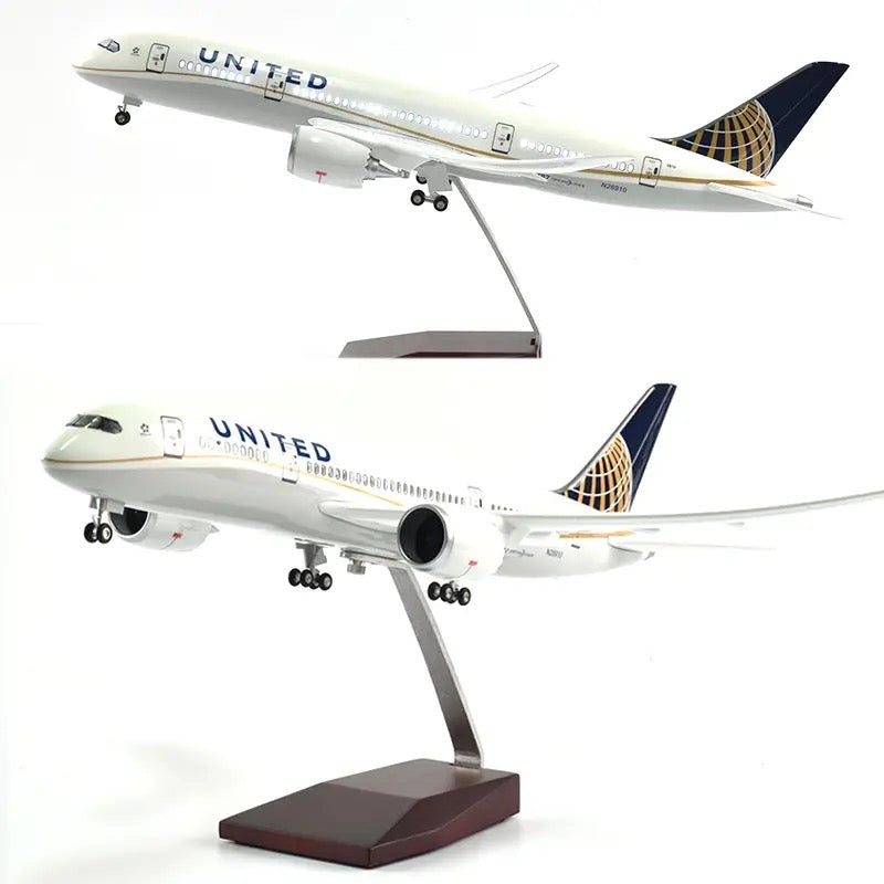 United Airlines Boeing 787-9 47cm 1/160 LED & Non LED Model Plane