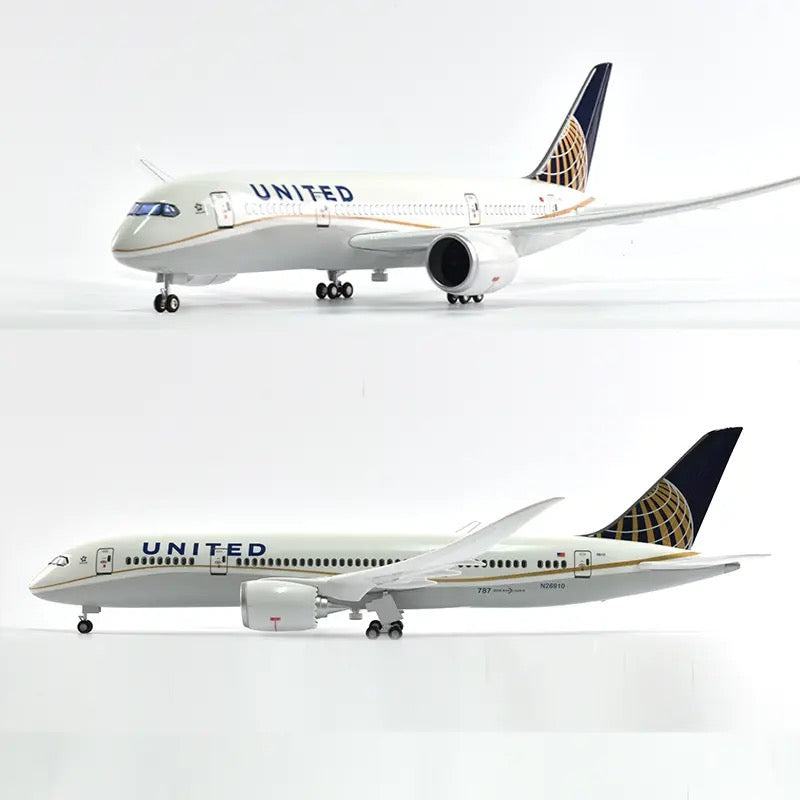 United Airlines Boeing 787-9 47cm 1/160 LED & Non LED Model Plane