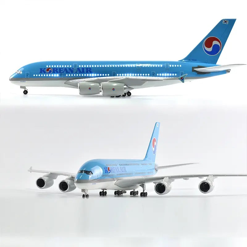 Korean Air Airbus A380 47cm 1/160 LED & Non LED Model Plane