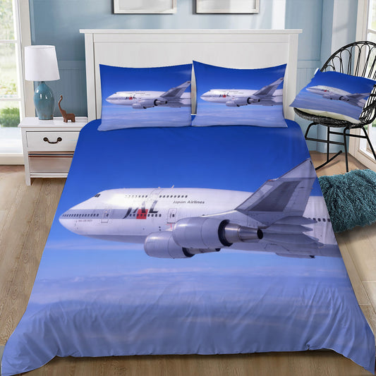 Japan Air Lines 747-400 Doona / Duvet Cover and 2 Pillow Slips