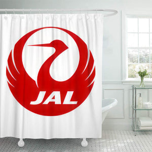 JAL Japan Airlines Shower Curtain