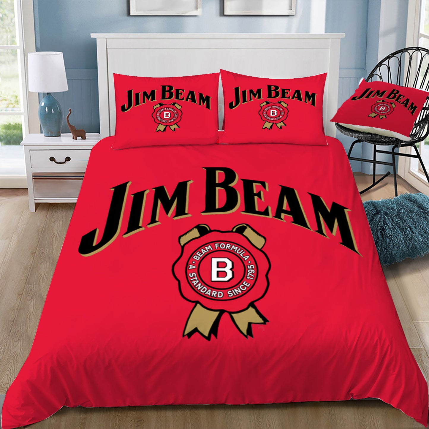 Jim Beam Doona / Duvet Cover and 2 Pillow Slips