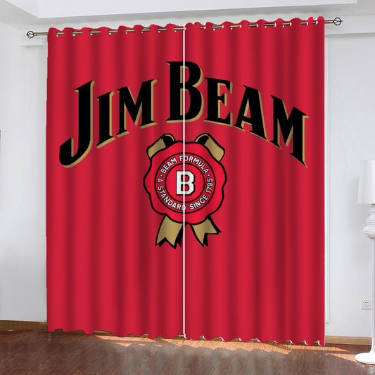 Jim Beam Window Curtains