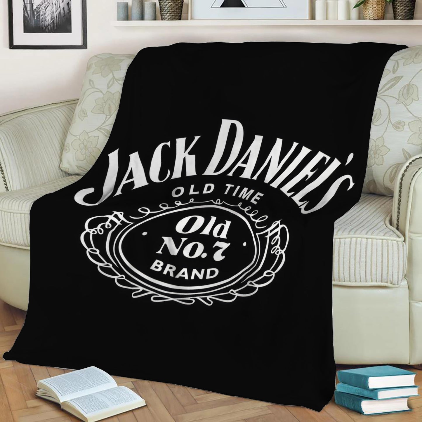Jack Daniels Fleece Throw Blanket