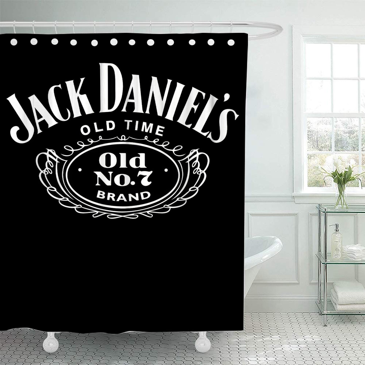Jack Daniels Shower Curtain