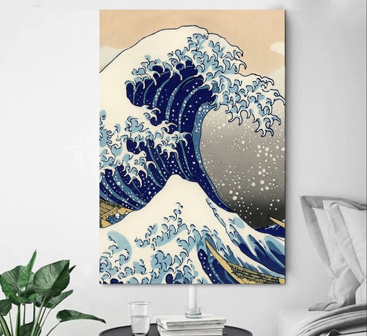 Japanese Classic Wave 1 & 3 Panel Portrait View
